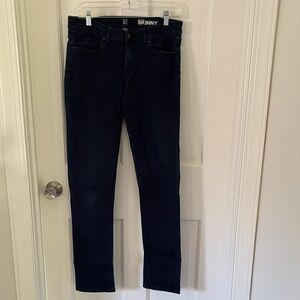 New York & Company Navy Low Rise Skinny Jeans